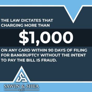 90 days of filing for bankruptcy