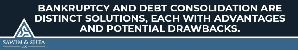debt consolidation vs bankruptcy 
